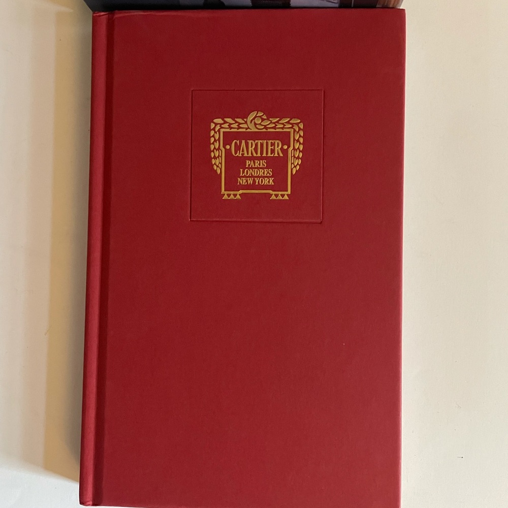 2017 Authentic Cartier Book 152 pgs.  Red/w gold lettering w/hard sleeve.  Mint